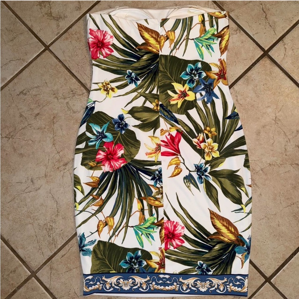 Cache Tropical Floral Strapless Dress - Picture 8 of 8